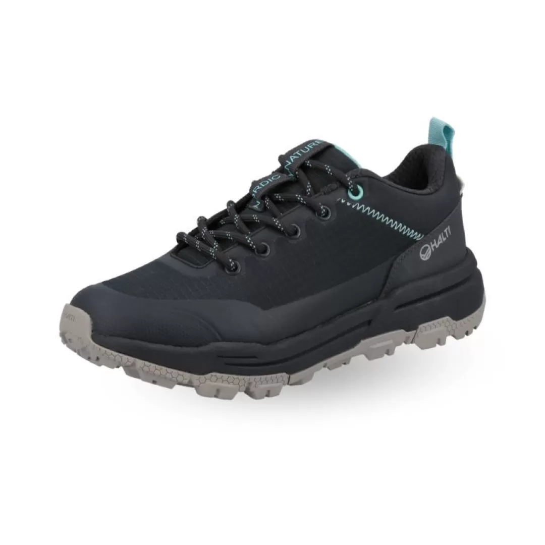 Flash Sale Halti Hiker Askel Low Ulkoilukenkä Naisten A2830 Black Sand Grey / Turquoise