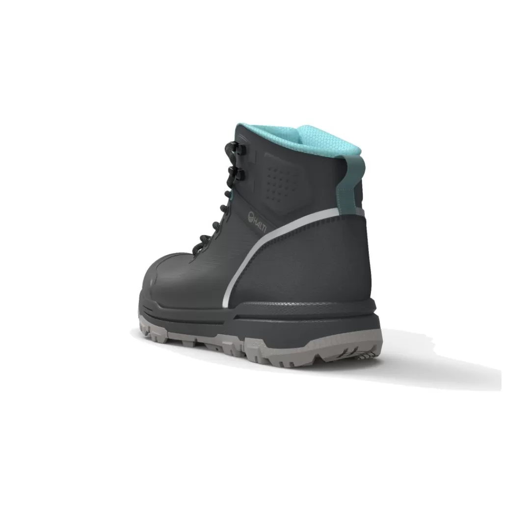 Outlet Halti Hiker Askel Mid Ulkoilukenkä Naisten A2830 Black Sand Grey / Turquoise